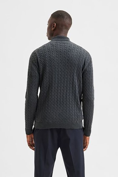 Selected Homme Плетен пуловер от органичен памук Мъже