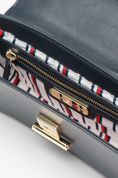 Tommy Hilfiger Geanta crossbody din piele si piele cu par scurt Femei