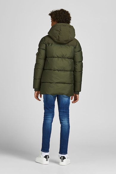 Jack & Jones Geaca parka matlasata cu buzunare multiple Baieti