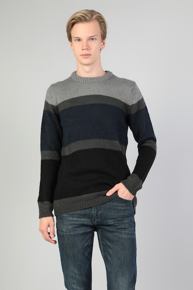 COLIN'S Пуловер с овално деколте и дизайн с цветен блок Мъже
