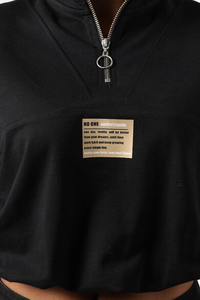 COLIN'S Bluza sport crop cu imprimeu text Femei