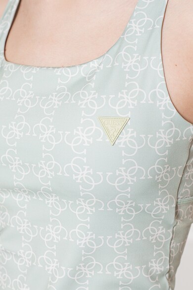 Guess Top cu imprimeu logo si bretele incrucisate pentru fitness Femei