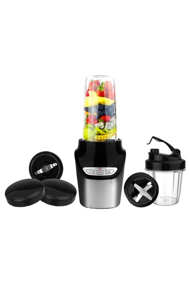 Heinner Blender  , 1000 W, 2 recipiente 0.5 l + 1 l, 2 viteze, Pulse, Negru/Inox Femei