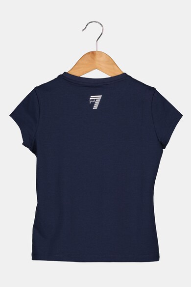 EA7 Тениска с овално деколте и лого Момичета