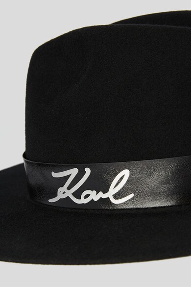 Karl Lagerfeld Palarie de lana cu logo Signature Femei