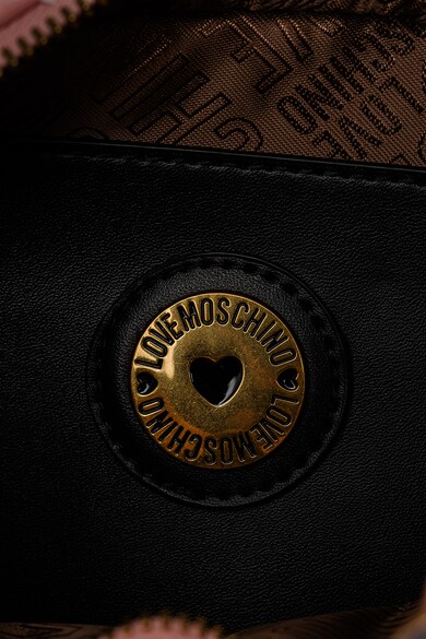 Love Moschino Keresztpántos műbőr táska fémlogós rátéttel női