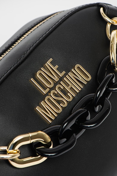 Love Moschino Keresztpántos bőrtáska láncos részlettel női