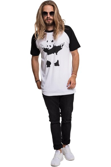 Merchcode Тениска с щампа с панда Мъже