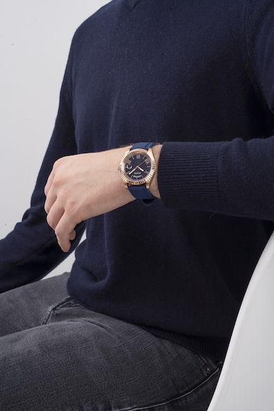 GUESS Кварцов часовник със силиконова каишка Мъже