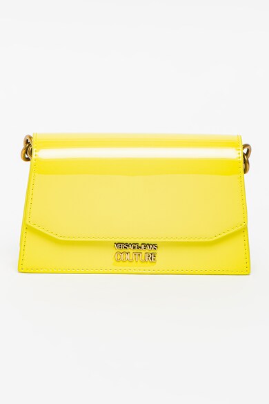 Geanta din piele ecologica cu bareta de umar din lant Versace Jeans ...