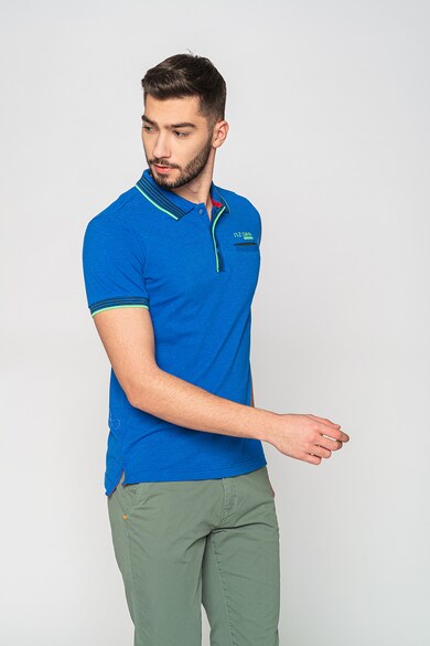 New Zealand Auckland Tricou polo din amestec de bumbac cu detalii contrastante Seacliff Barbati