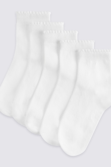 Marks & Spencer Чорапи до глезена с памук - 5 чифта Момичета