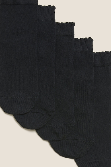 Marks & Spencer Чорапи до глезена с памук - 5 чифта Момичета