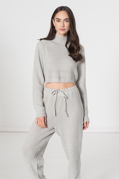 Missguided Bordázott crop pulóver női