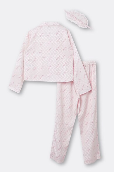 RIVER ISLAND Set de pijama din satin si masca pentru dormit - 3 piese Fete