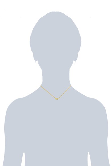 Nahla Jewels Láncszemes dizájnú nyaklánc texturált ovális medállal női