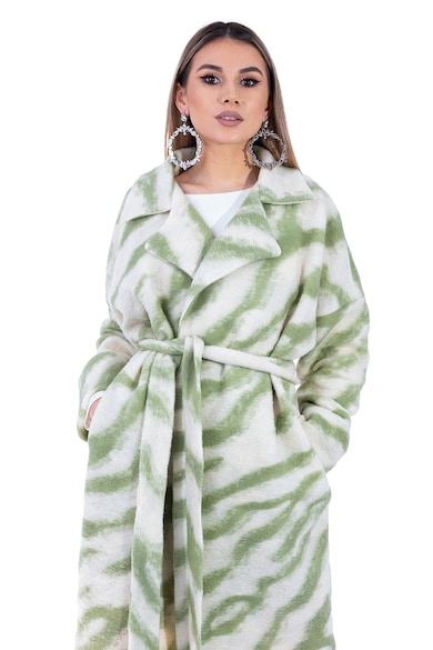Revelle Palton din amestec de lana cu model Femei