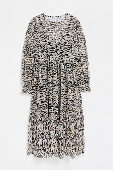 RIVER ISLAND Rochie midi cu animal print si pliuri Femei