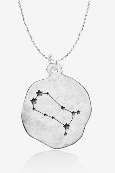MOOGU Colier de argint veritabil 925 cu pandantiv constelatie gemeni Femei