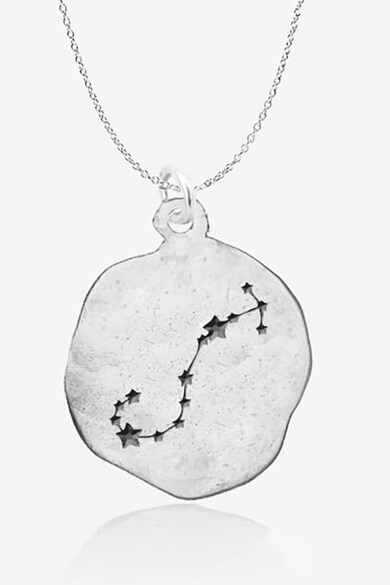 MOOGU Colier de argint veritabil 925 cu pandantiv constelatie scorpion Femei