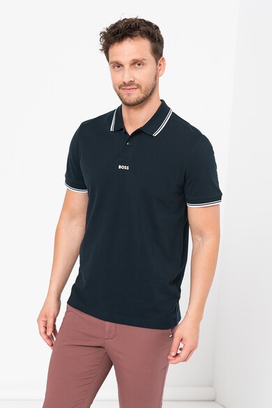 BOSS Tricou polo de bumbac pique PChup Barbati