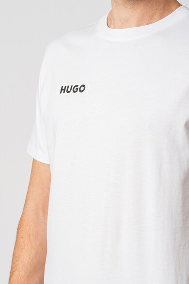 HUGO Памучна тениска Dampin с овално деколте Мъже
