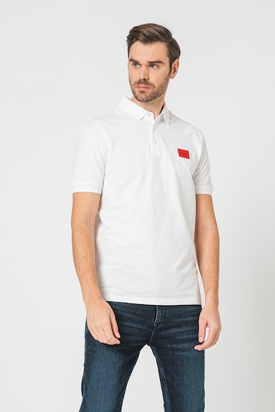 HUGO Tricou polo slim fit cu aplicatie logo Dereso Barbati