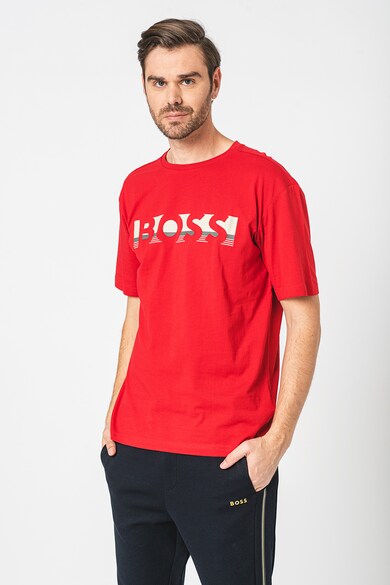BOSS Тениска с уголемено лого Мъже