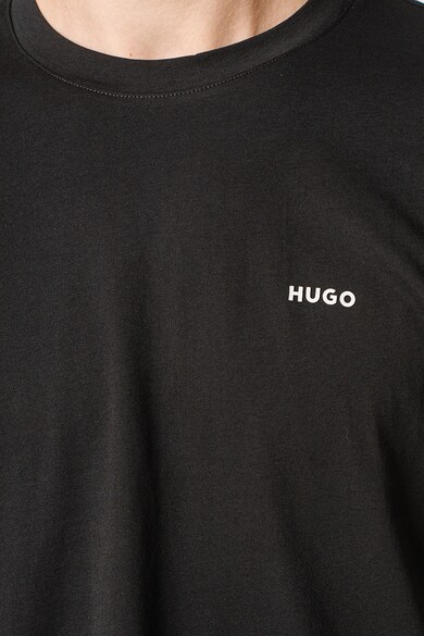 HUGO Памучна блуза Derol с овално деколте Мъже