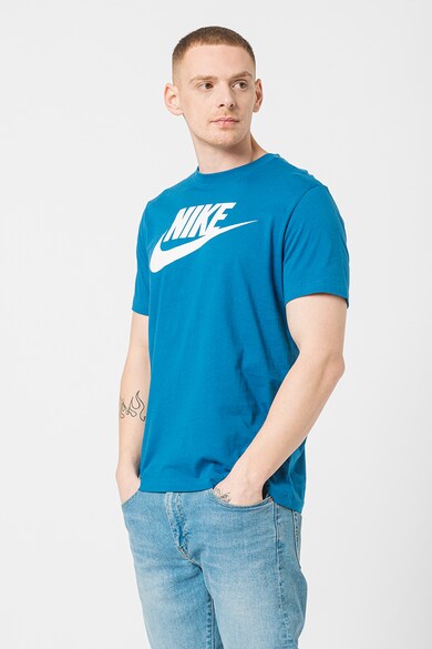 Nike Памучна тениска Futura с лого Мъже