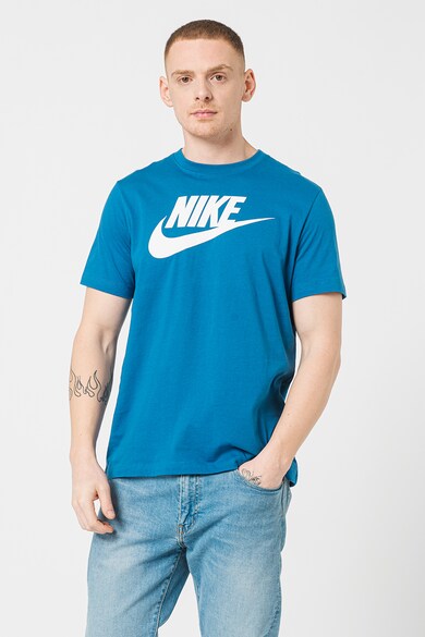 Nike Памучна тениска Futura с лого Мъже