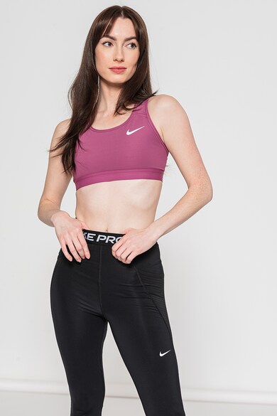 Nike Тренировъчно бюстие Swoosh със средна поддръжка Жени