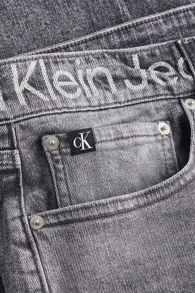 CALVIN KLEIN JEANS Blugi cu banda logo in talie Barbati