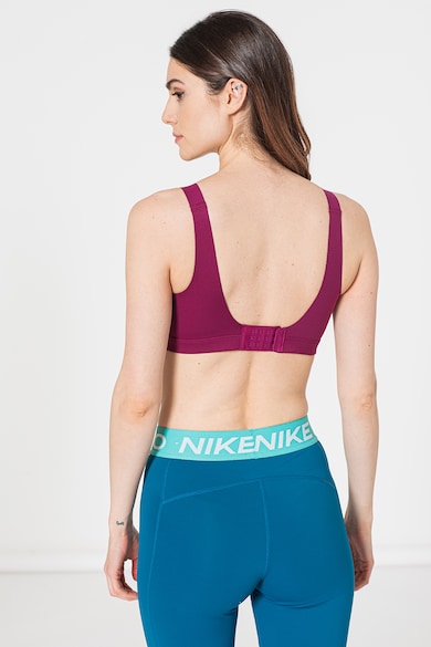 Nike Bustiera cu imprimeu logo si tehnologie Dri-FIT pentru antrenament Alpha Femei