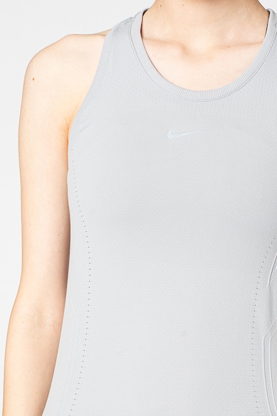 Nike Фитнес топ Aura с Dri-FIT и изрязан гръб Жени
