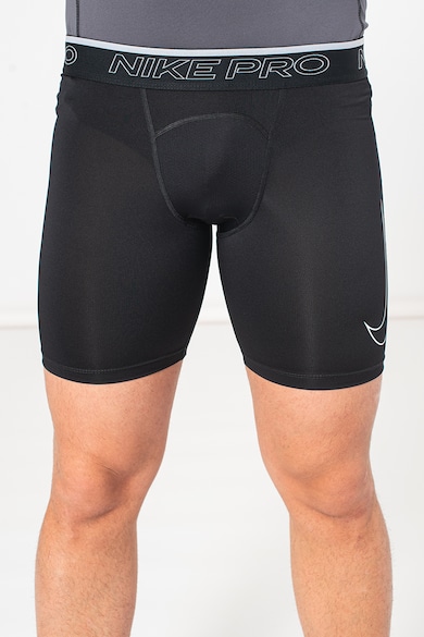 Nike Pantaloni scurti cu tehnologie Dri-fit si logo, pentru antrenament Pro Barbati