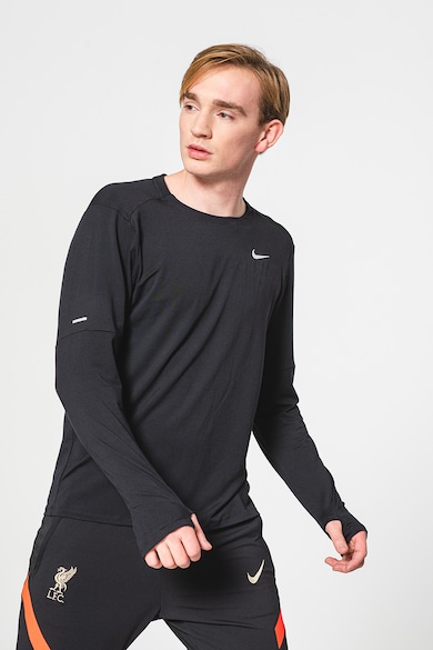 Nike Блуза за бягане Element с овално деколте Мъже