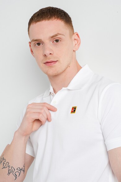 Nike Dri-FIT szűk fazonú galléros teniszpóló férfi