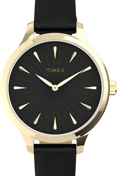 Timex Ceas quartz cu o curea de piele City, 36 MM Femei