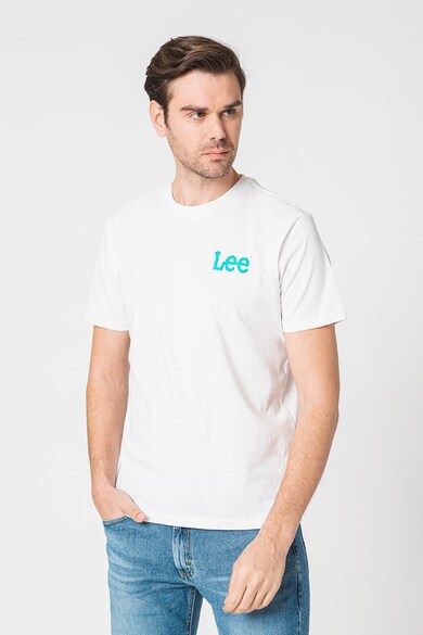 Lee Тениска с овално деколте и лого Мъже