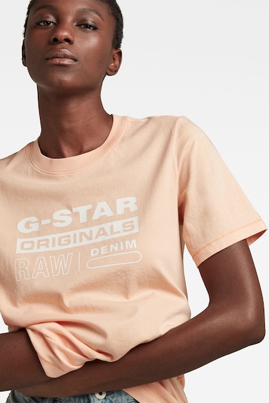 G-Star RAW Тениска от органичен памук с лого Жени