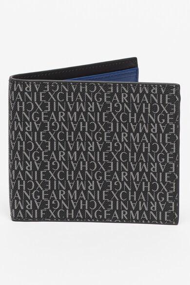 Portcart de piele ecologica, pliabil, cu logo ARMANI EXCHANGE (958097 ...