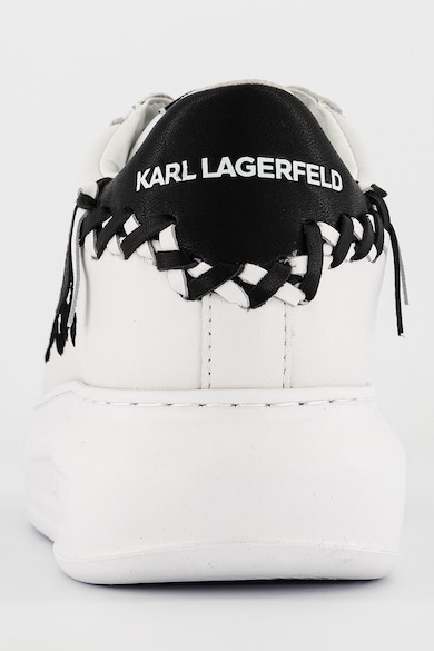 Karl Lagerfeld Bőrsneaker tűzött logóval női