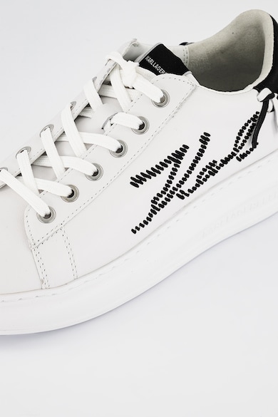 Karl Lagerfeld Pantofi sport low-top din piele cu logo cusut Femei