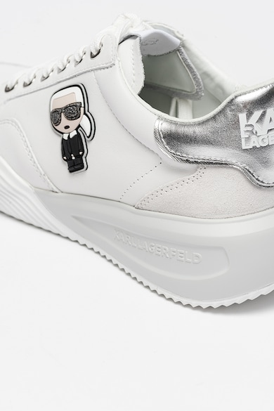 Karl Lagerfeld Кожени спортни обувки Kapri Run с гумирано лого Жени