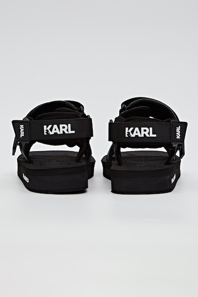 Karl Lagerfeld Tépőzáras szandál bőrrészletekkel férfi