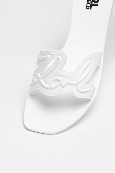 Karl Lagerfeld Papuci din cauciuc cu logo in relief Femei