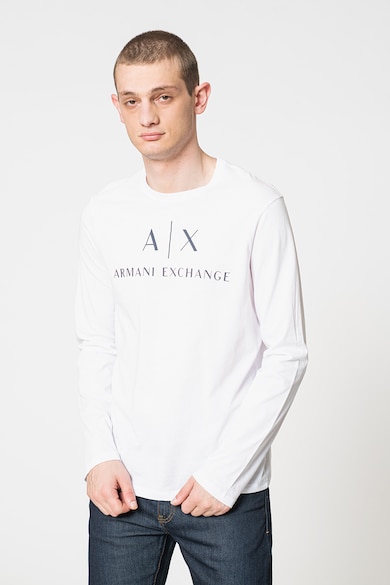 ARMANI EXCHANGE Вталена памучна блуза Мъже