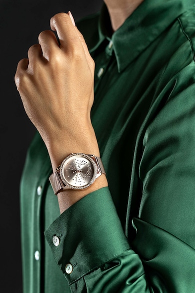 Marc Malone Иноксов часовник с кристали Жени