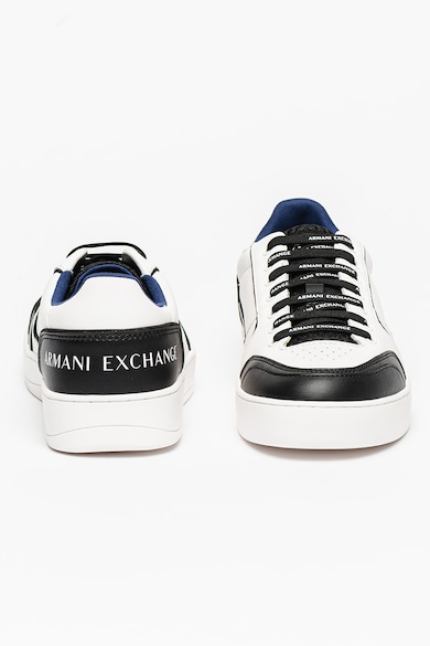 ARMANI EXCHANGE Bőrsneaker textilbetétekkel férfi